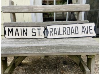Pair Of Vintage Style Decorative Street Signs