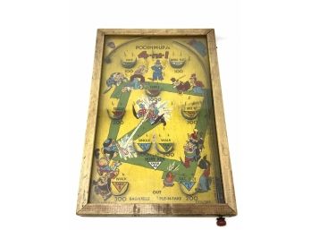 1930s Vintage POOSH-M-Up Jr. Table  Pinball 4-in-1 Baseball