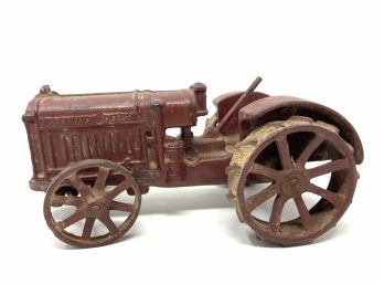 Early Cast Iron McCormick Deering Toy Tractor
