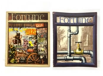 Two Issues Of Fortune Magazine From 1940 - So Stylish And Interesting