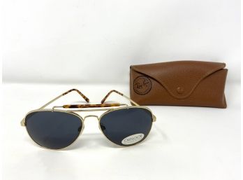 Bausch & Lomb Sunglasses With Ray-ban Case And Cloth