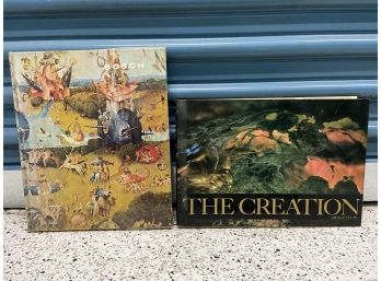 Two Coffee Table Books - 'The Creation' (Ernst Haas) And 'Great Art Of The Ages' (Hieronymus Bosch)