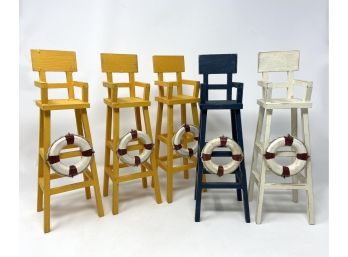 Five Miniature 12' Lifeguard  Chairs