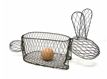 Unusual Bunny Wire EggmBasket