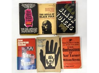 Collection Of 1960s Paperback Books On Black Race Studies