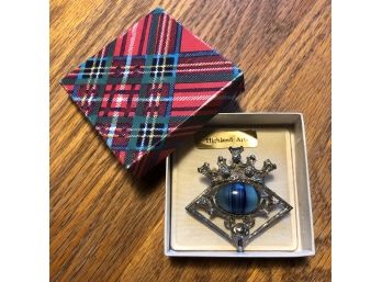 Pretty Scottish Brooch In Original Box