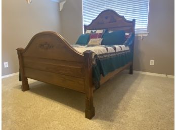 Antique Custom Bed Frame With Mattress