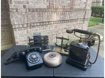 Vintage Phones And Fire Alarm