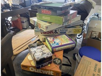 Large Group Of Board Games