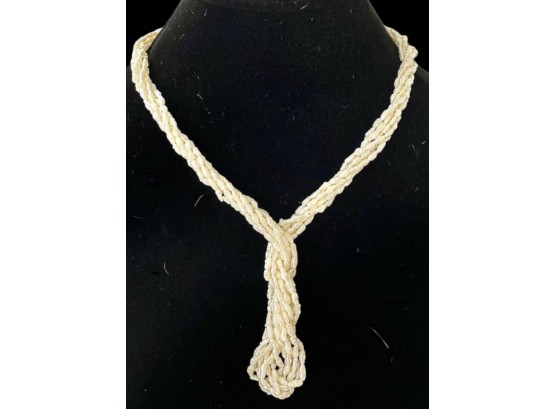 14K Fresh Water Pearl, Long-Length Twist Necklace