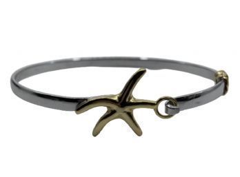 14k Gold & Sterling Silver Starfish Bracelet