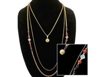 Eye-Catching Triple Strand Necklace