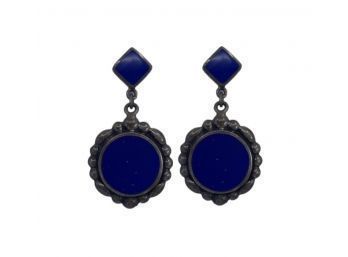 Luxe Blue Drop Earrings