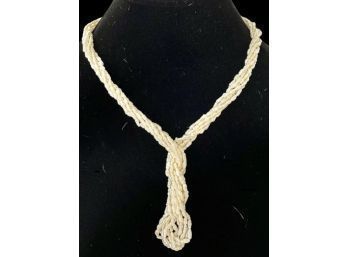 14K Fresh Water Pearl, Long-Length Twist Necklace