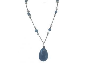 Pearl & Chalcedony Necklace