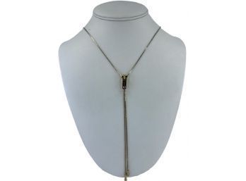 Vintage Adjustable Zipper Necklace