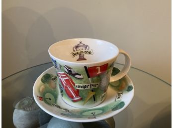 Roy Kirkham 'Hole In One' TeaCup And Saucer