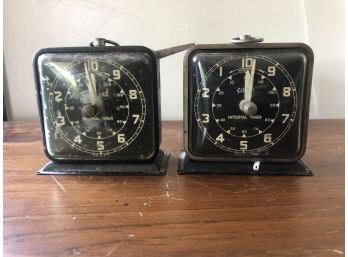 Vintage Gilbert Travel Alarm Clocks