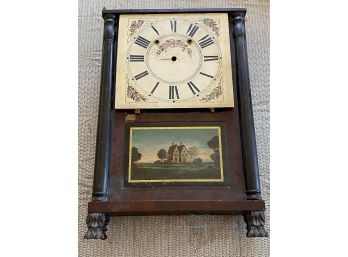 Antique Square Face Clawfoot Mantle Clock - Restoration Project
