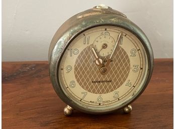 Vintage Doubletone Tabletop Alarm Clock Made In Germany