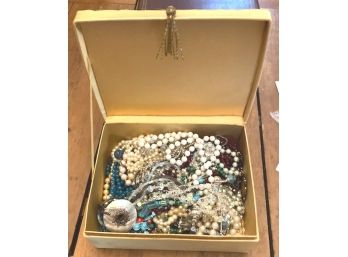 Jewelry Box With Contents, Chock Full
