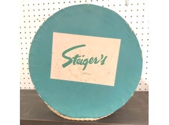 Vintage Polks Dot 'STEIGER'S' Hat Box