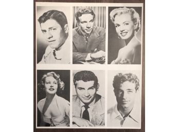 Wow! Exceedingly Rare 1950s Marilyn Monroe Uncut Fan Photo Sheet