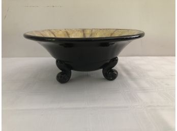 3 Footed Pottery Bowl