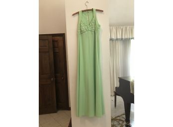 Vintage Lime Green Gown