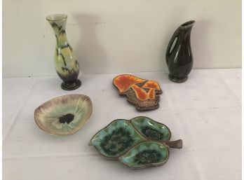 5 Mid Century Pottery Pieces