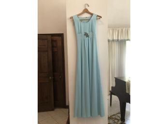 Vintage Alegro Aqua Gown