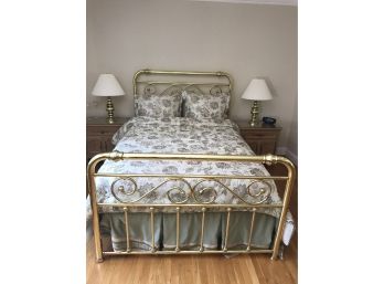 Well Made Queen Size Brass Bed
