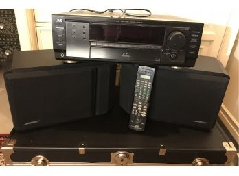 Pair Of BOSE Speakers And JVC Receiver