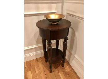 ETHAN ALLEN Accent Table And Decorative Italian Bowl