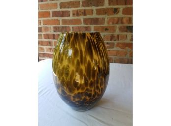 Made In Poland - Leopard Print Glass Vase
