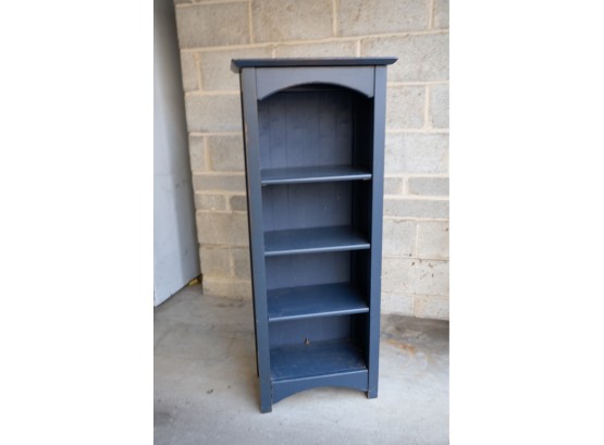 Wooden Bookcase Painted Blue  B