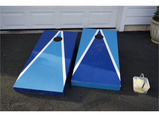 Wooden Corn Hole Set For Teams  A