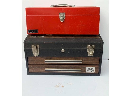 Lot Of 2 Toolboxes Craftsman & The Challenger