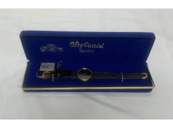 Oleg Cassini Genuine Diamond Quartz Wrist Watch