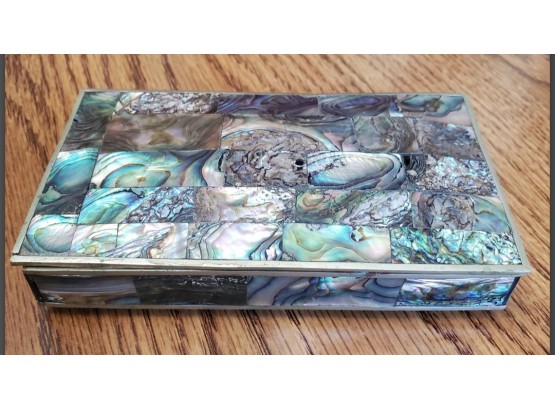 Colorful Translucense Of Abalone - A Ring Or Trinket Box