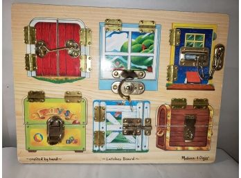 Melissa And Doug Latches Board Classic Wooden Toy