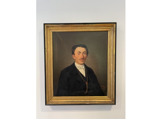 Portrait Of A Male, Signed
