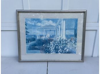 Framed Harbor Scene Print - Candace Lovely