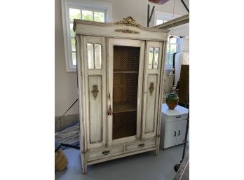 Beautiful Armoire With Gilt Accents