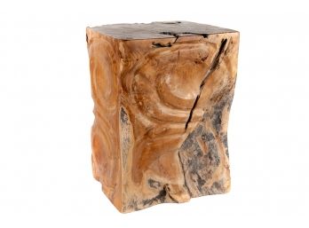 (13) Square Wood Root Stool