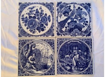 565, 8 Tiles, 4 Delft From Holland