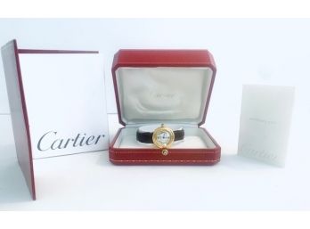 Cartier Trinity Ladies Vermeil 2735 Watch W/ Sapphire Crystal