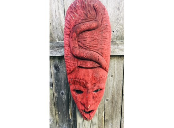 Barn Find ~ African Hand Carved Wooden Mask