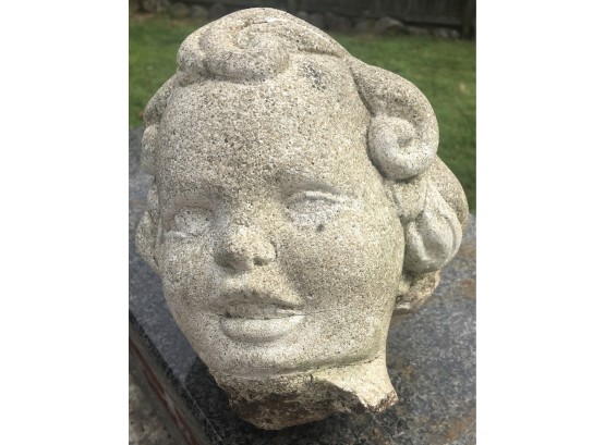 Garden Find Unique Old Cherub Head From Old Masonary Statue