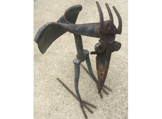 Garden Find ~ Great Rusty Old Tool Bird